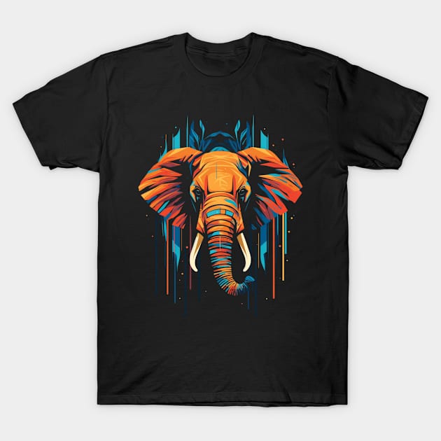 Elephant Pop Art T-Shirt by betta.vintage